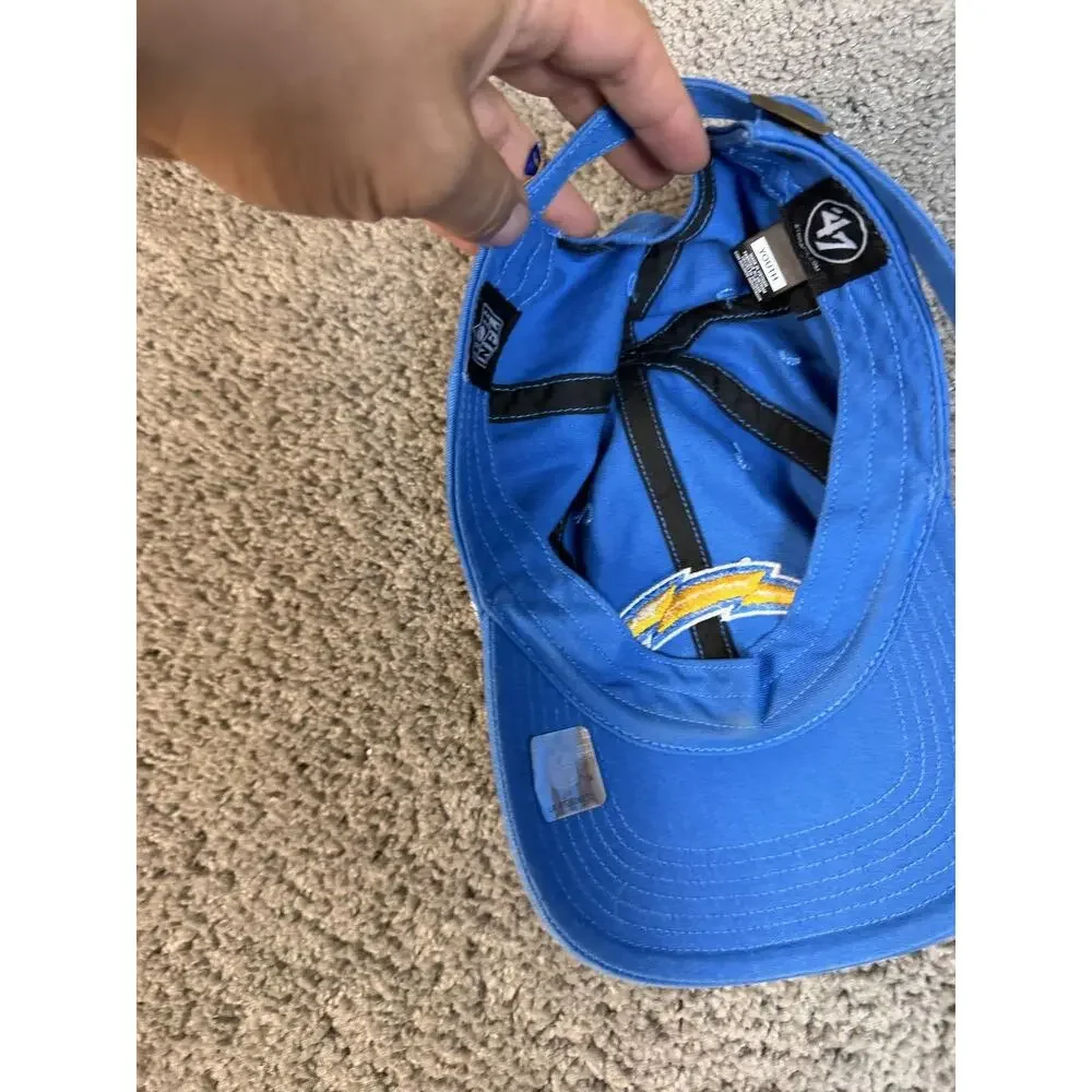 Los Angeles Chargers Hat Cap One Size Blue Boys NFL Football Strap Back 47 Brand